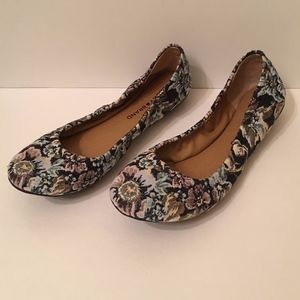 Lucky Brand Floral Emmie Flats